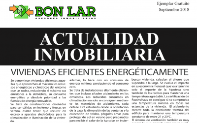 Revista de actualidad inmobiliaria de septiembre de 2018