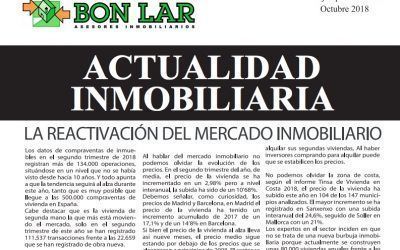 Revista de actualidad inmobiliaria de octubre de 2018